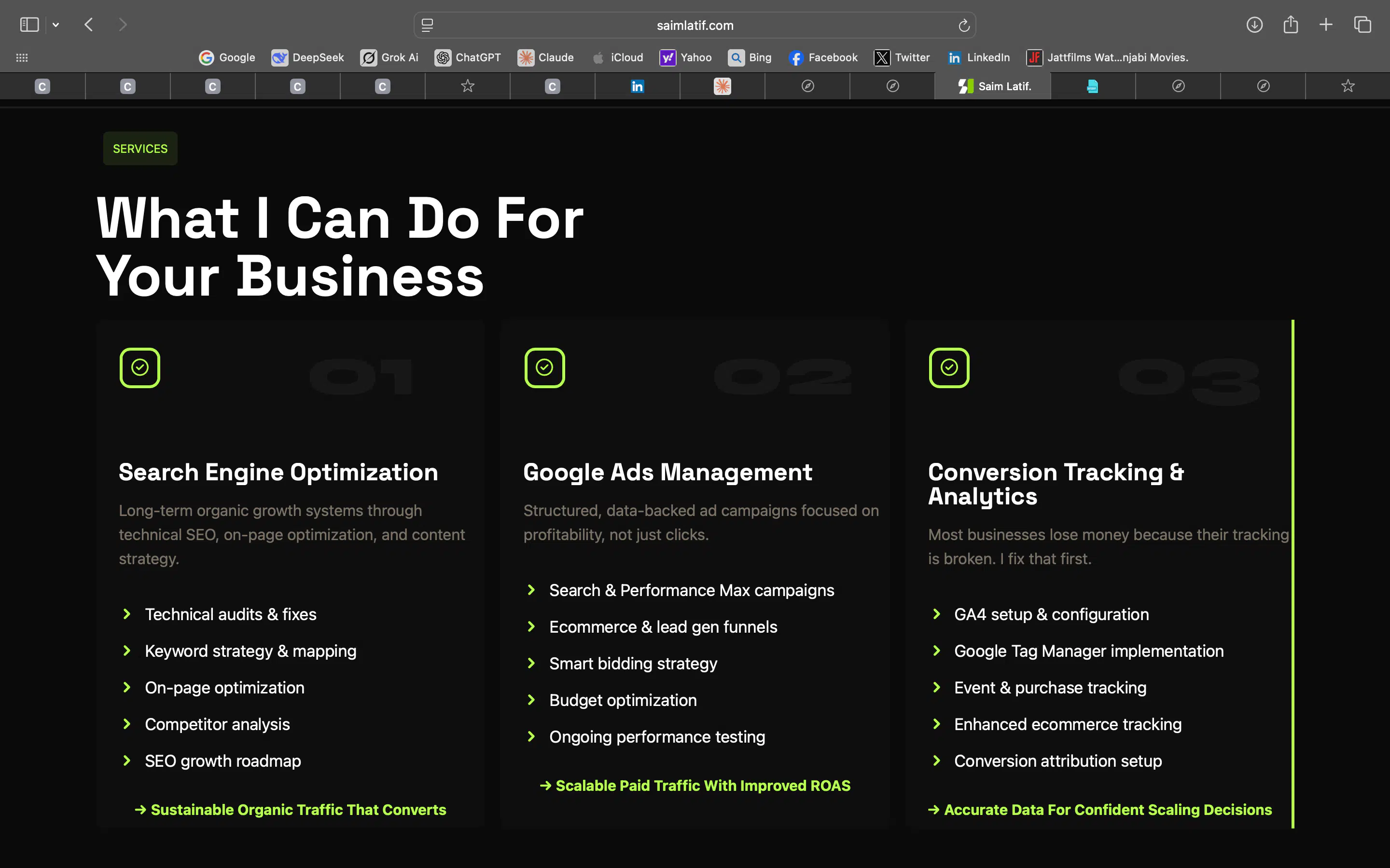 SaimLatif.com Screenshot 2